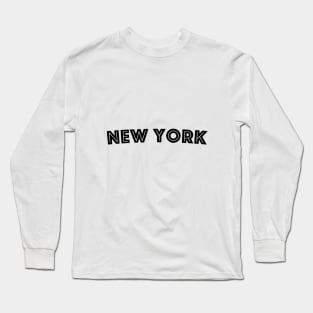 New York word Long Sleeve T-Shirt